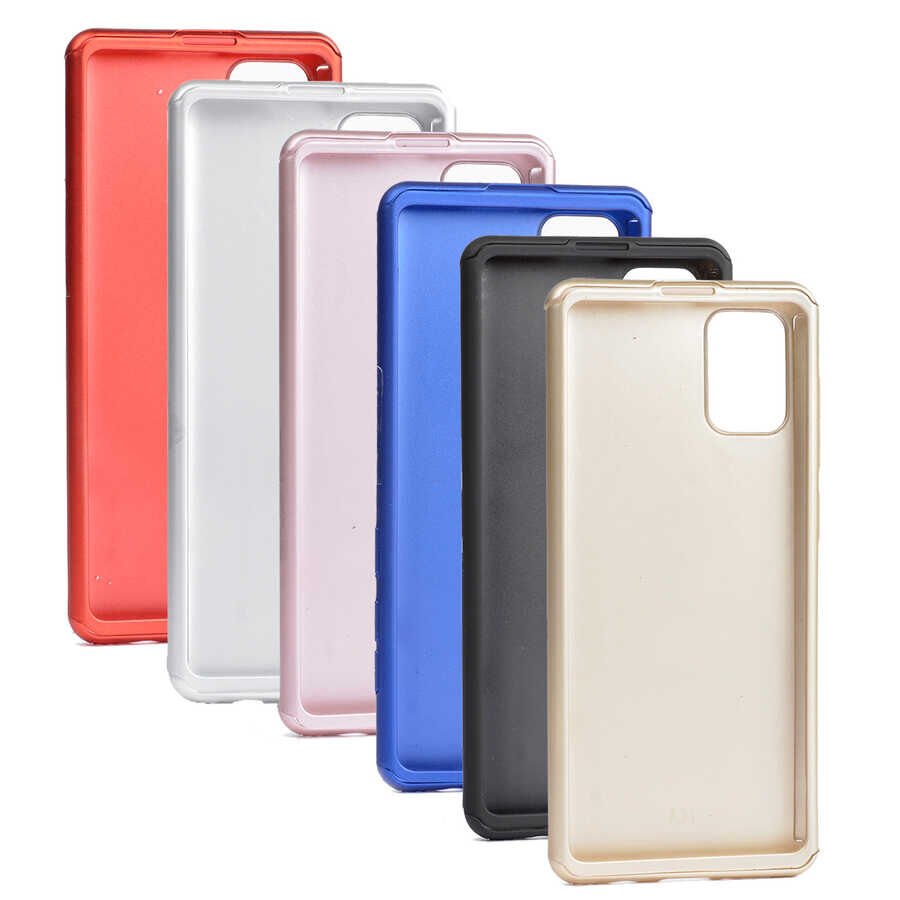 Galaxy A51 Kılıf HEPTEKİLETİŞİM 360 3 Parçalı Rubber Kapak