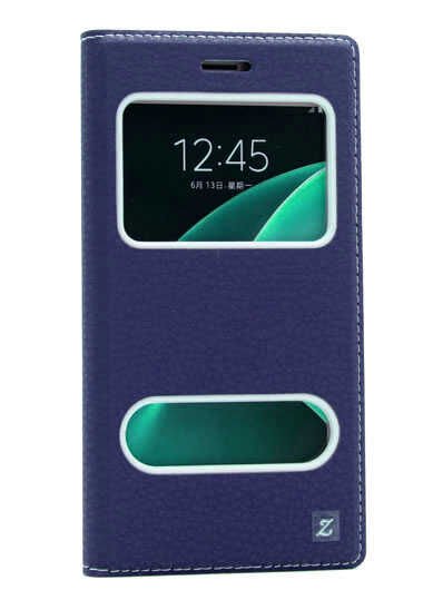 Samsung Galaxy C5 Kapaklı Kılıf Mıknatıslı 360 Tam Korumalı (DOLCE) Lacivert