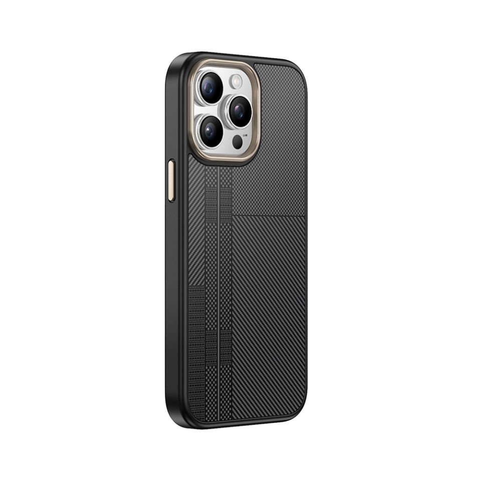 Apple iPhone 14 Pro Max Kılıf M-safe Şarj Özellikli Karbon Fiber Görünümlü Zore Antina Kapak