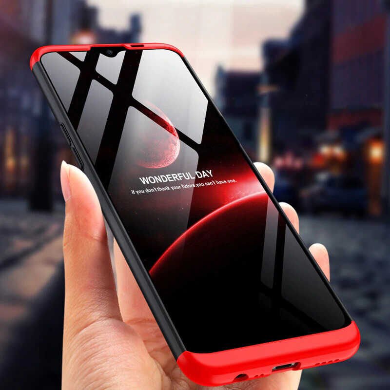 Realme 6İ Kılıf 360 Tam Koruma Ön Ve Arka Sert Mika Kapak Orjinal Ays Gkk Kapak Rose Gold