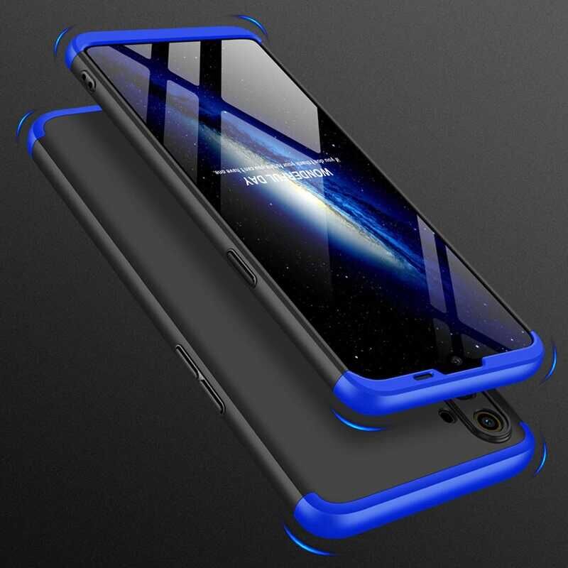Realme 6İ Kılıf 360 Tam Koruma Ön Ve Arka Sert Mika Kapak Orjinal Ays Gkk Kapak Rose Gold