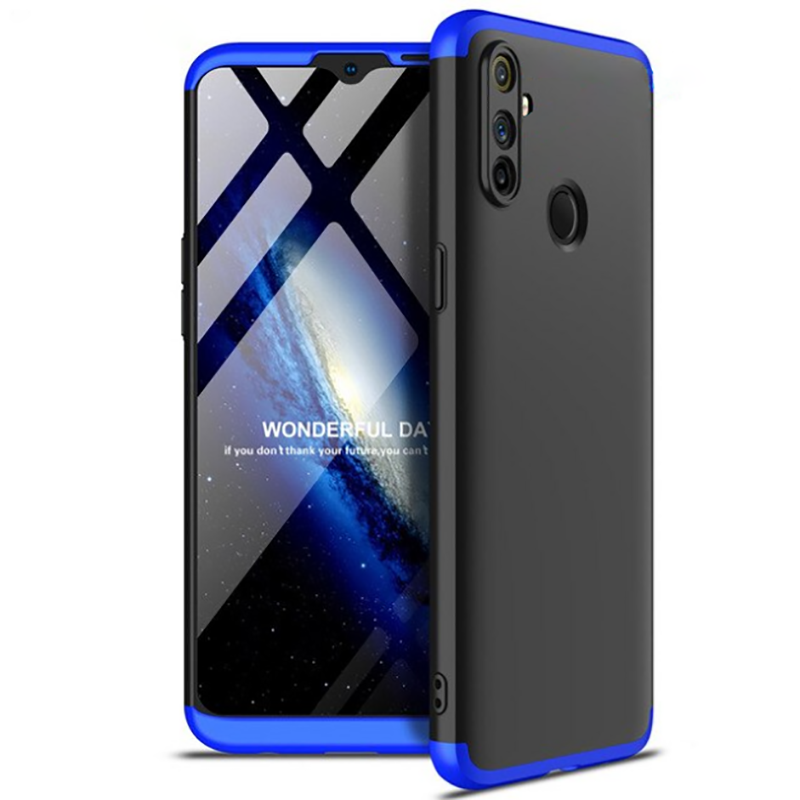 Realme 6İ Kılıf 360 Tam Koruma Ön Ve Arka Sert Mika Kapak Orjinal Ays Gkk Kapak Rose Gold