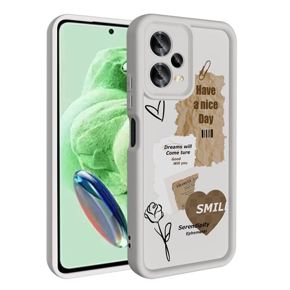 Xiaomi Redmi Note 12 5G Kılıf Kamera Korumalı Baskılı Arka Yüzey HEPTEKİLETİŞİM Klas Kapak
