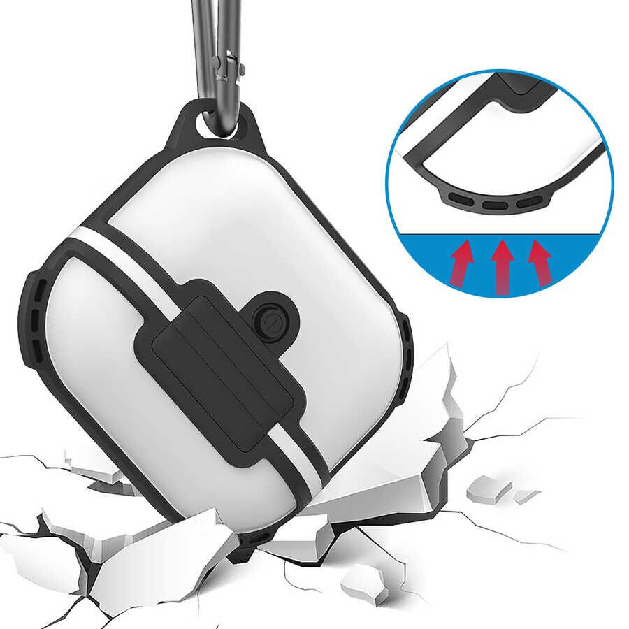 Apple Airpods 3. Nesil HEPTEKİLETİŞİM Airbag 16 Silikon 1-1 Su Geçirmez Kılıf