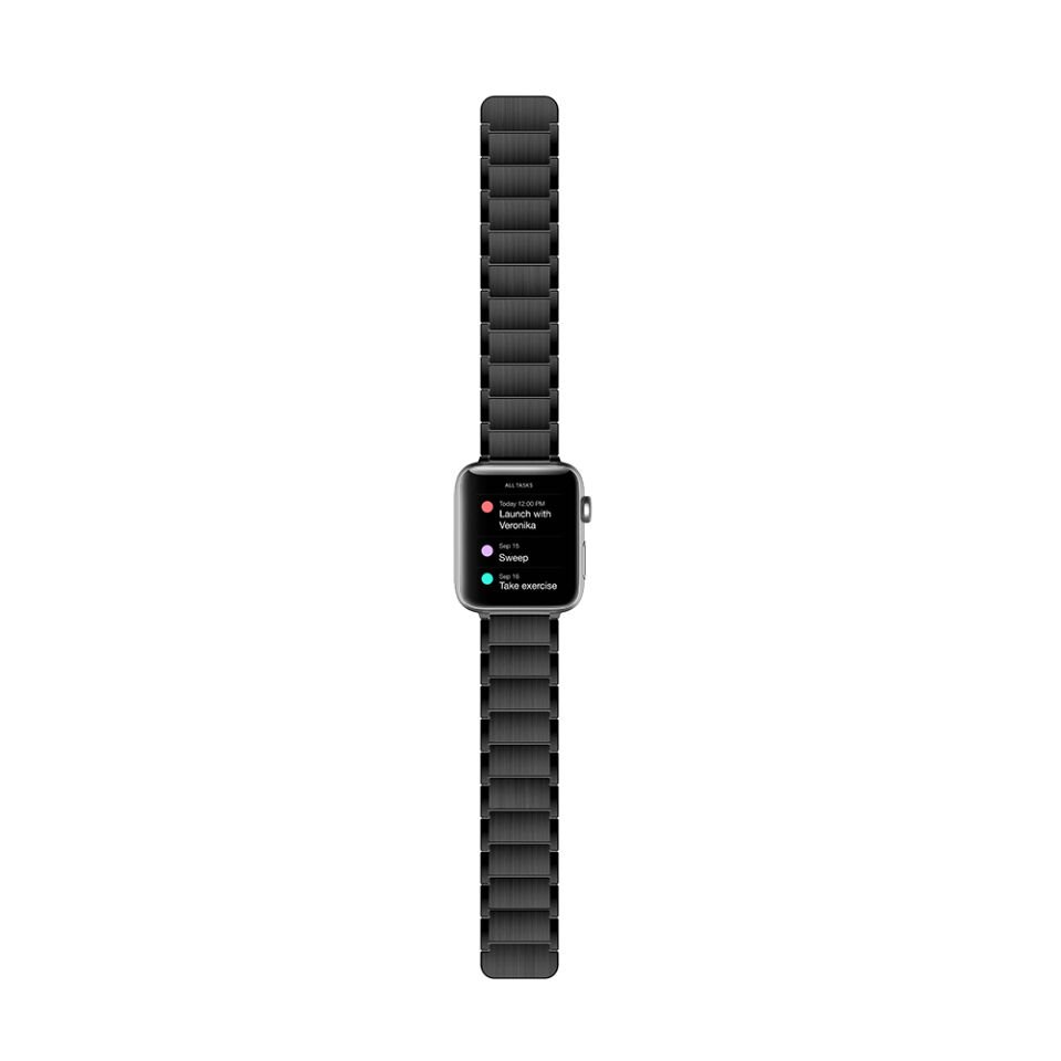 Apple Watch 7 45mm Raptic Classic Serisi Magnetik Metal Kordon