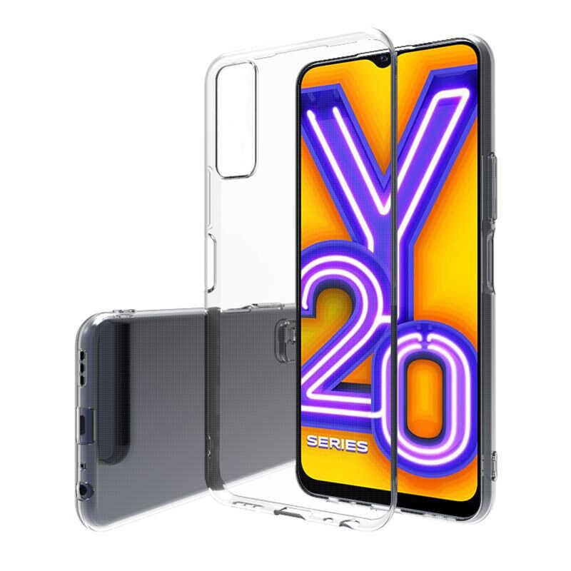 Vivo Y20 Kılıf HEPTEKİLETİŞİM Süper Silikon Kapak