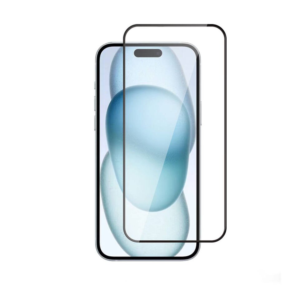Apple iPhone 14 Pro ​​​​​​​​​​​​HEPTEKİLETİŞİM 3D Rika Temperli Cam Ekran Koruyucu