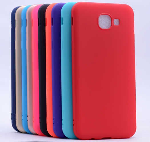 Samsung Galaxy A7 2016 Kılıf Yumuşak Dokulu Soft Esnek İnce Mat Renkli Silikon Kapak (PREMİER) Sarı