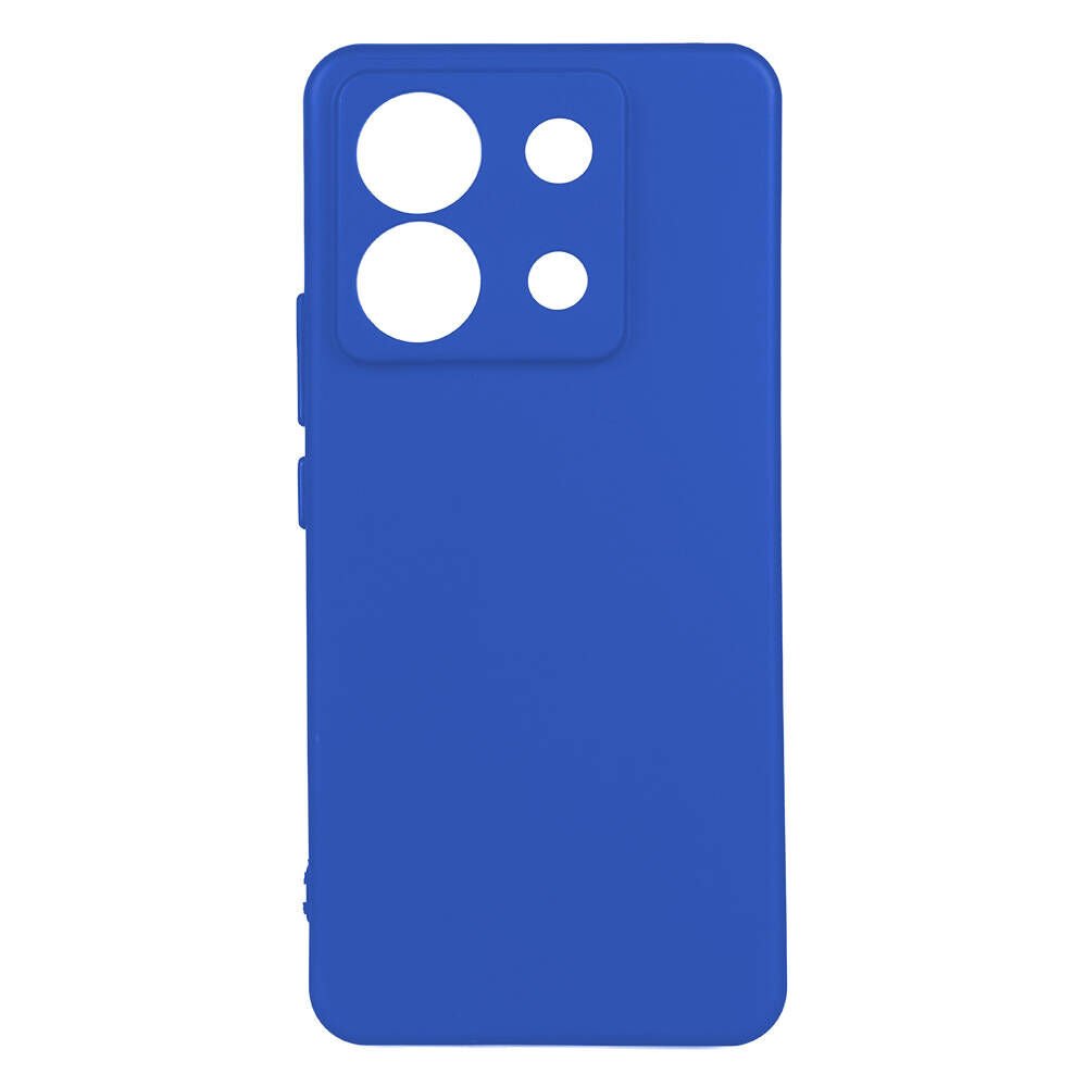 Xiaomi Redmi Note 13 Pro 5G Kılıf Kamera Korumalı Esnek Renkli Silikon Kapak (Biye) Mavi