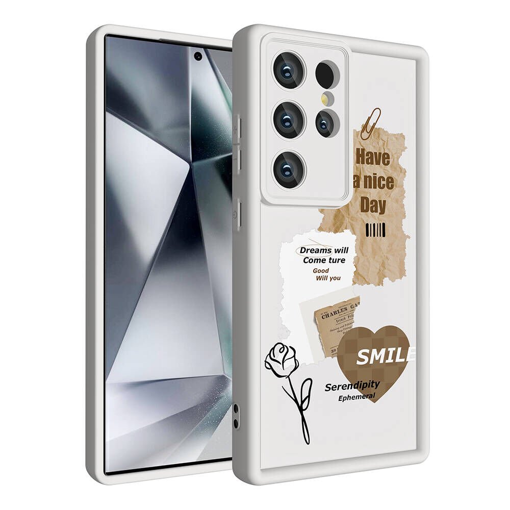 Samsung Galaxy S24 Ultra Kılıf Kamera Korumalı Baskılı Arka Yüzey HEPTEKİLETİŞİM Klas Kapak