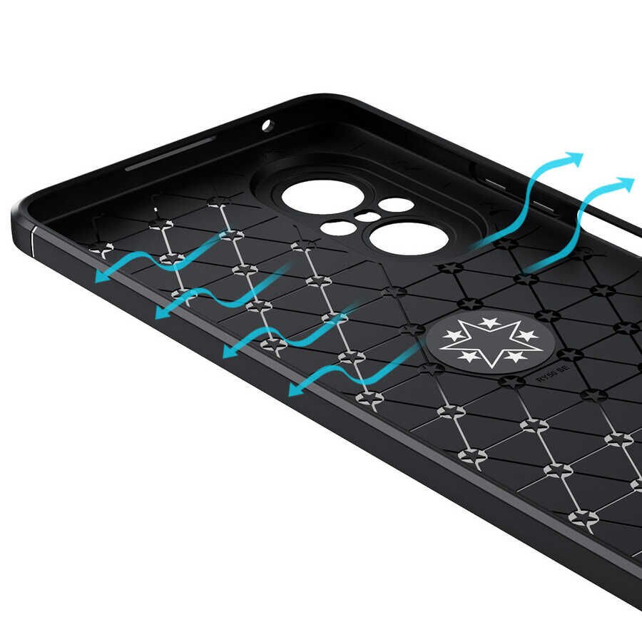 Huawei Nova 9 SE Kılıf Kamera Çıkıntılı Renkli Yüzüklü Standlı Mıknatıslı Kapak (RAVEL) Siyah-Kırmızı