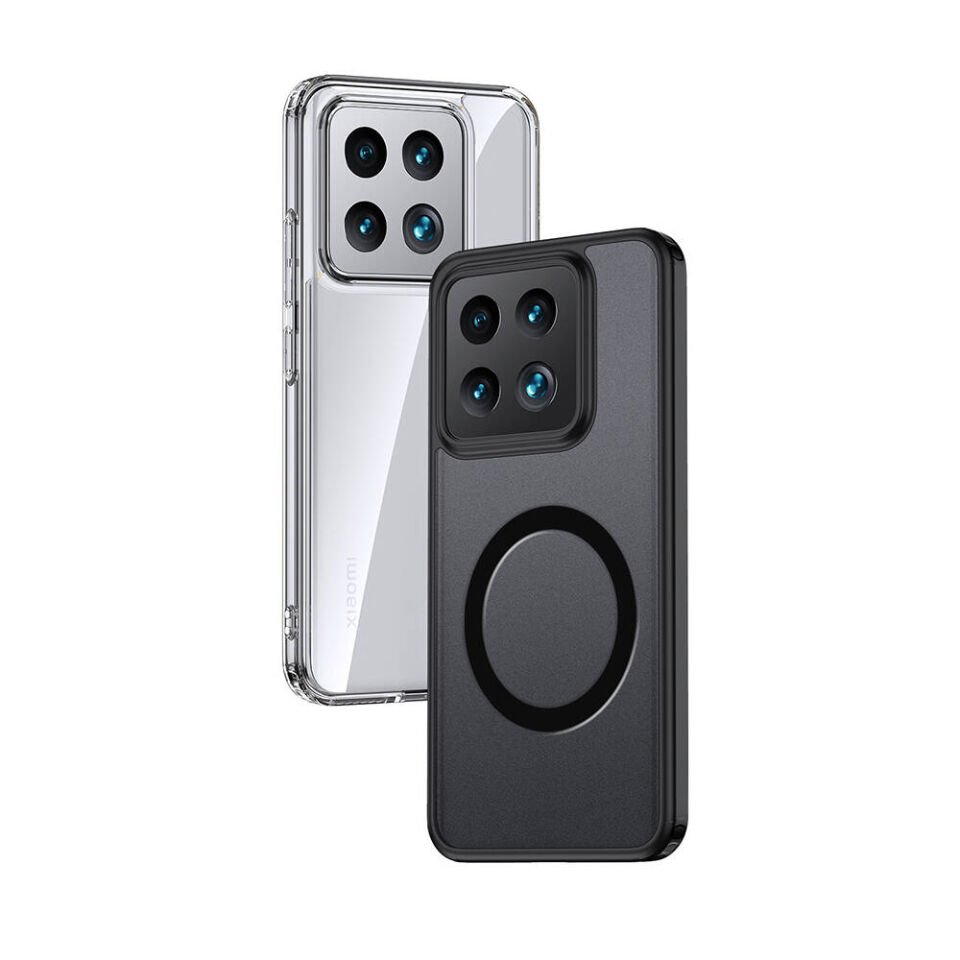 Xiaomi Mi 14 Kılıf Kamera Çıkıntılı Magsafe Arkası Mat Hassas Buton Kapak (FLET-M) Renksiz