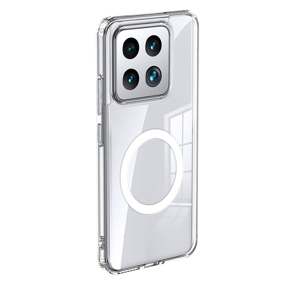 Xiaomi Mi 14 Kılıf Kamera Çıkıntılı Magsafe Arkası Mat Hassas Buton Kapak (FLET-M) Renksiz