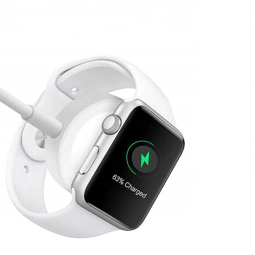 Akıllı Saat Lightning-Wireless USB Şarj Kablosu 1.2m Beyaz