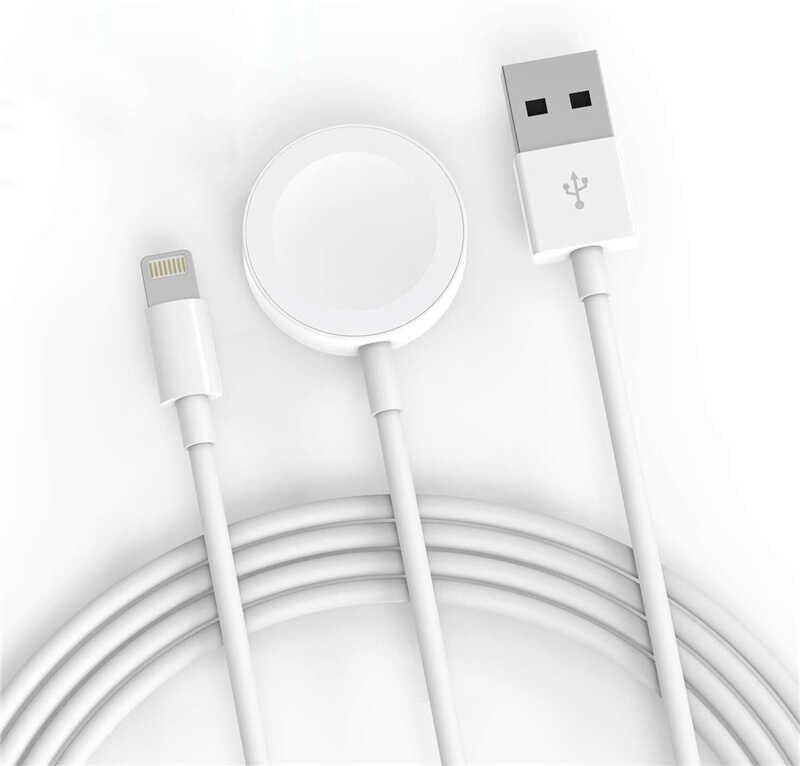 Akıllı Saat Lightning-Wireless USB Şarj Kablosu 1.2m Beyaz