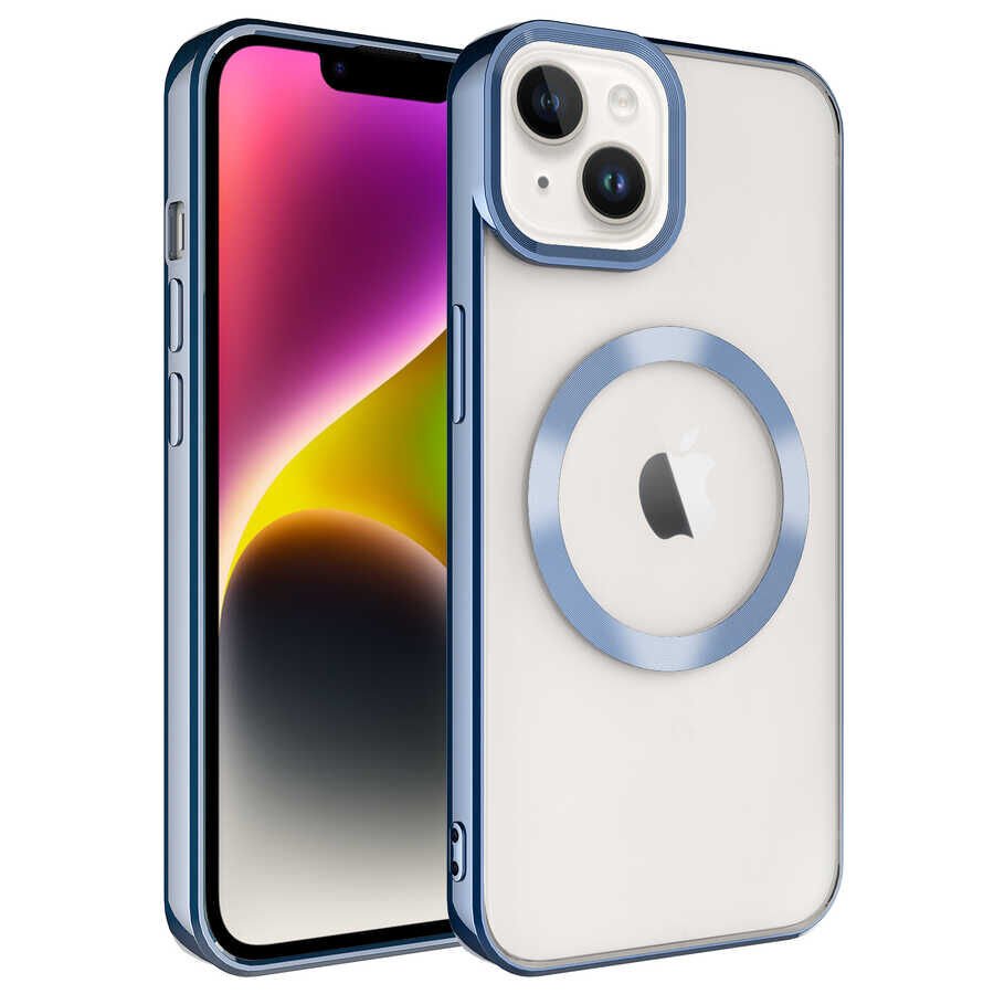 Apple iPhone 14 Kılıf Magsafe Wireless Şarj Özellikli HEPTEKİLETİŞİM Setro Silikon