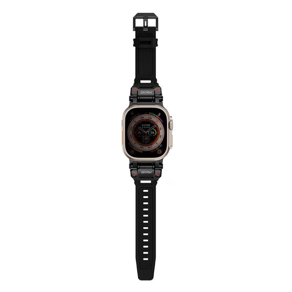 Apple Watch 7 45mm SkinArma Titon Serisi Hava Alabilen Delikli Silikon Kordon