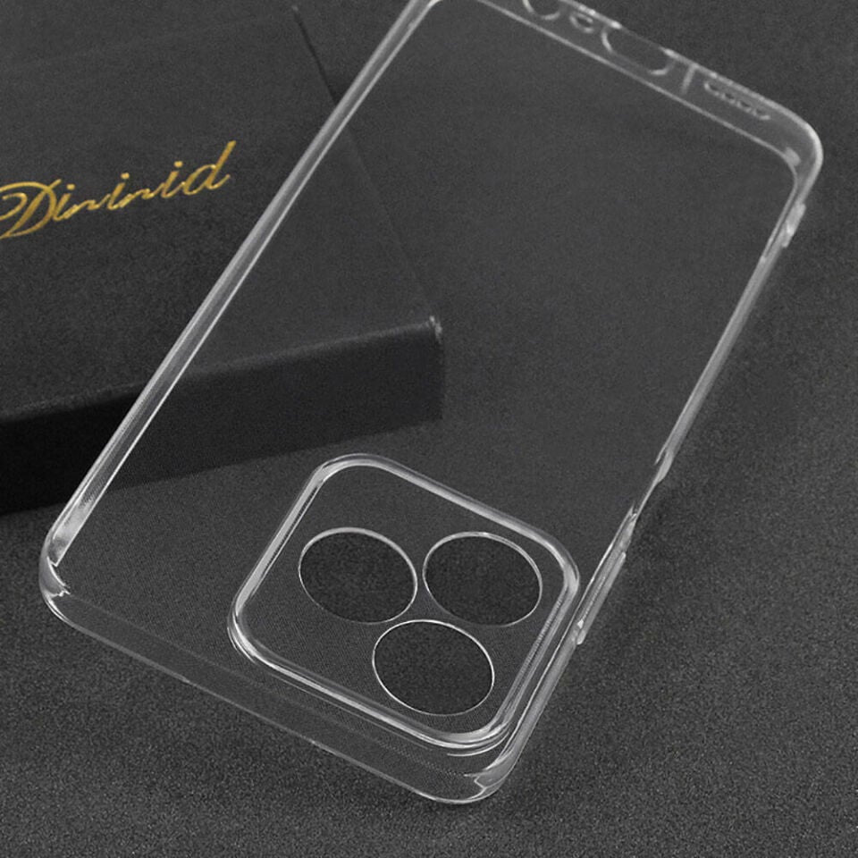 Realme Note 50 Şeffaf Kılıf Yumuşak İnce Tasarımlı Kapak (SÜPER) Şeffaf