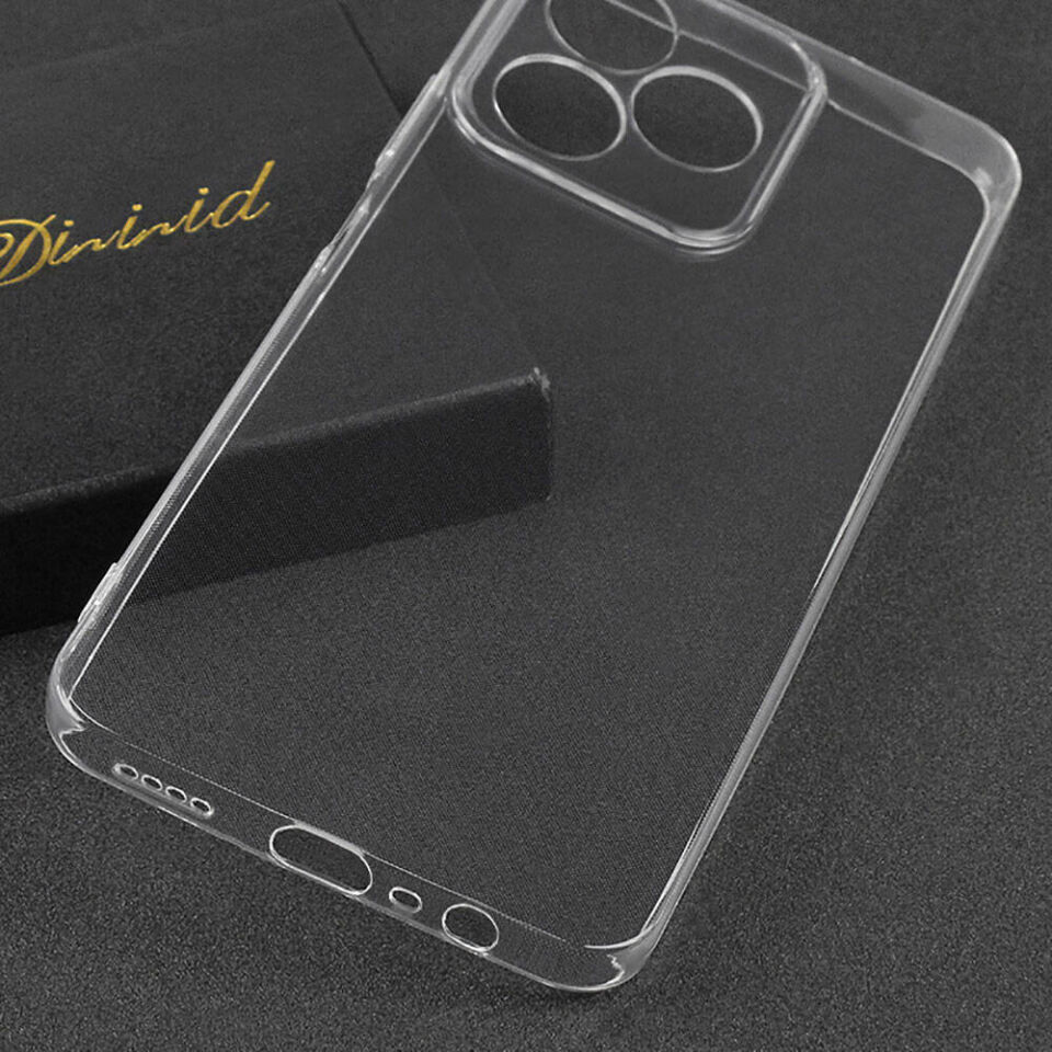 Realme Note 50 Şeffaf Kılıf Yumuşak İnce Tasarımlı Kapak (SÜPER) Şeffaf