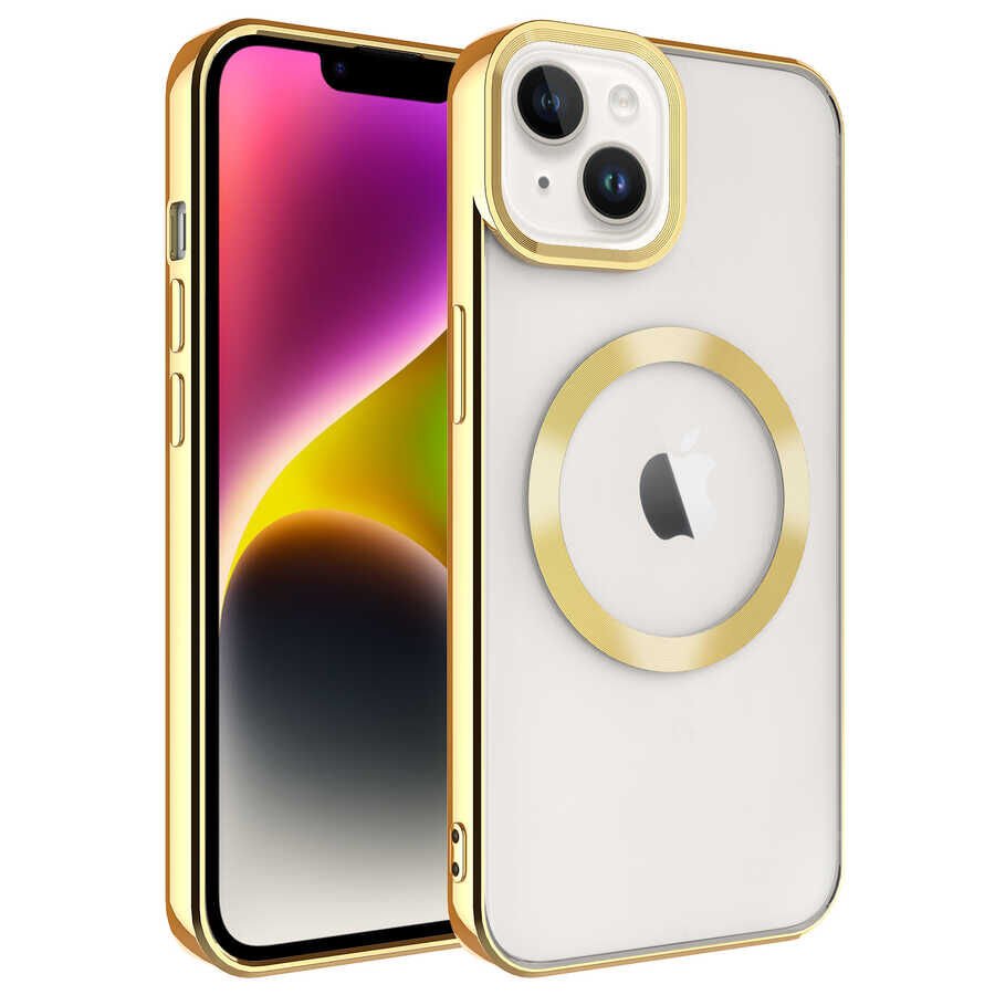 Apple iPhone 14 Plus Kılıf Magsafe Wireless Şarj Özellikli HEPTEKİLETİŞİM Setro Silikon