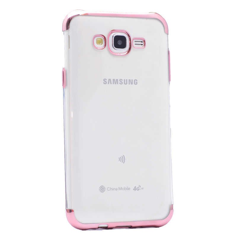 Galaxy J7 Core Kılıf Zore Dört Köşeli Lazer Silikon Kapak