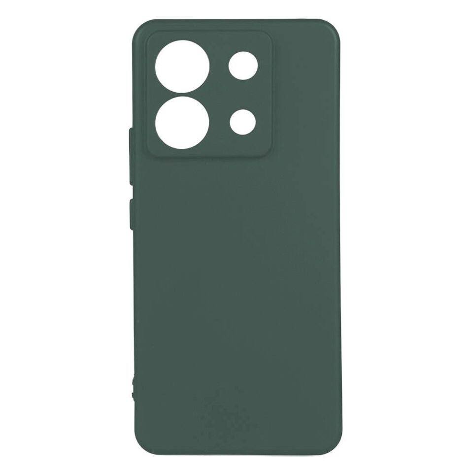 Xiaomi Redmi Note 13 Pro 5G Kılıf Kamera Korumalı Esnek Renkli Silikon Kapak (Biye) Haki