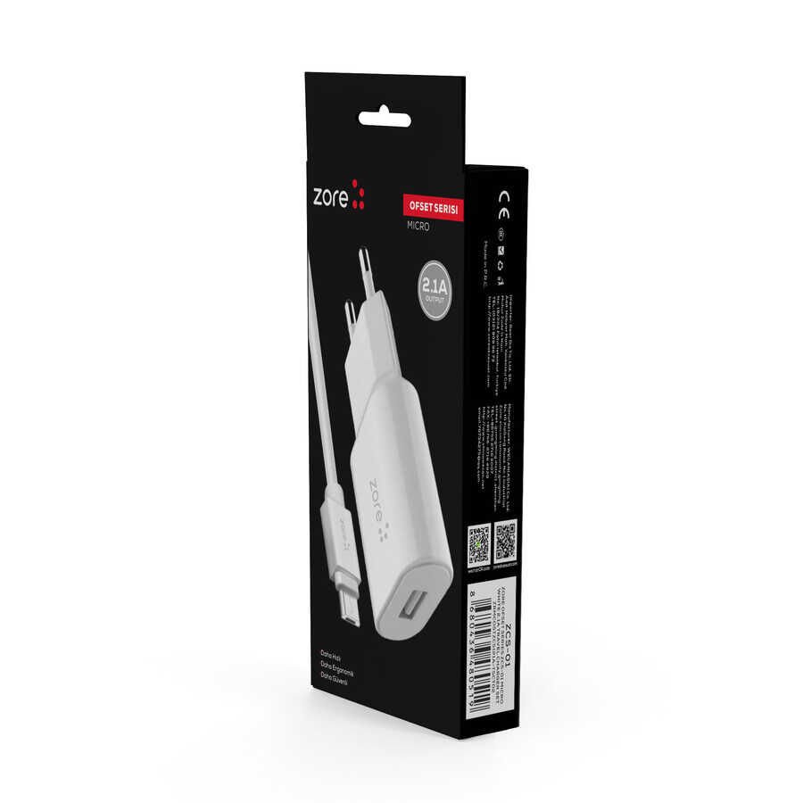 HEPTEKİLETİŞİM Ofset Serisi ZCS-01 Micro 2 in 1 Ev Şarj Seti 2.1A