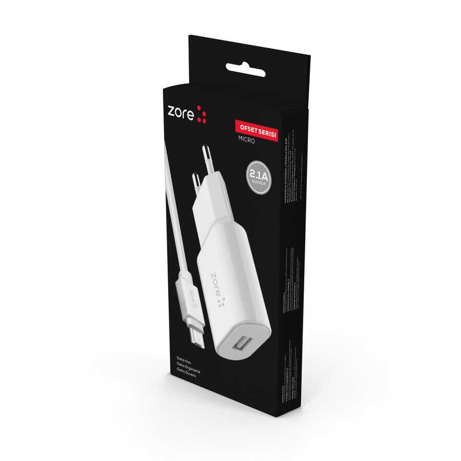 HEPTEKİLETİŞİM Ofset Serisi ZCS-01 Micro 2 in 1 Ev Şarj Seti 2.1A