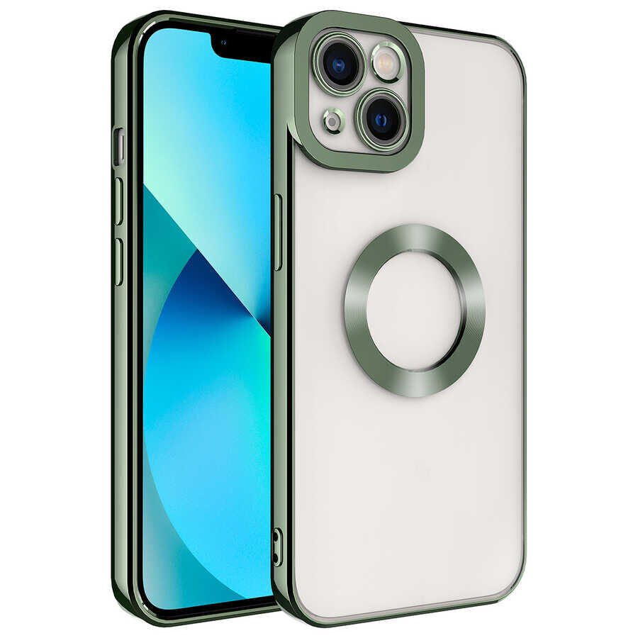 Apple iPhone 14 Kılıf Kamera Korumalı Logo Gösteren HEPTEKİLETİŞİM Omega Kapak