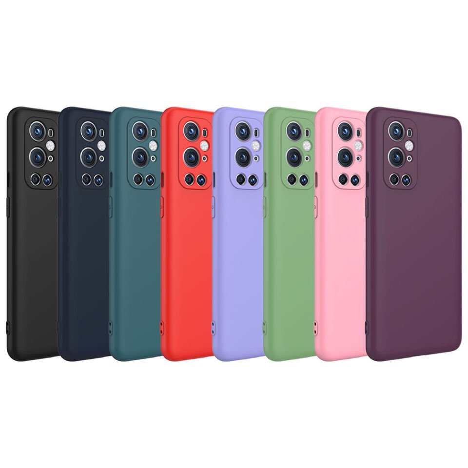 One Plus 9 Pro Kadife İç Yüzey Yumuşak Dokulu Kamera Korumalı İnce Kapak (MARA) Lila