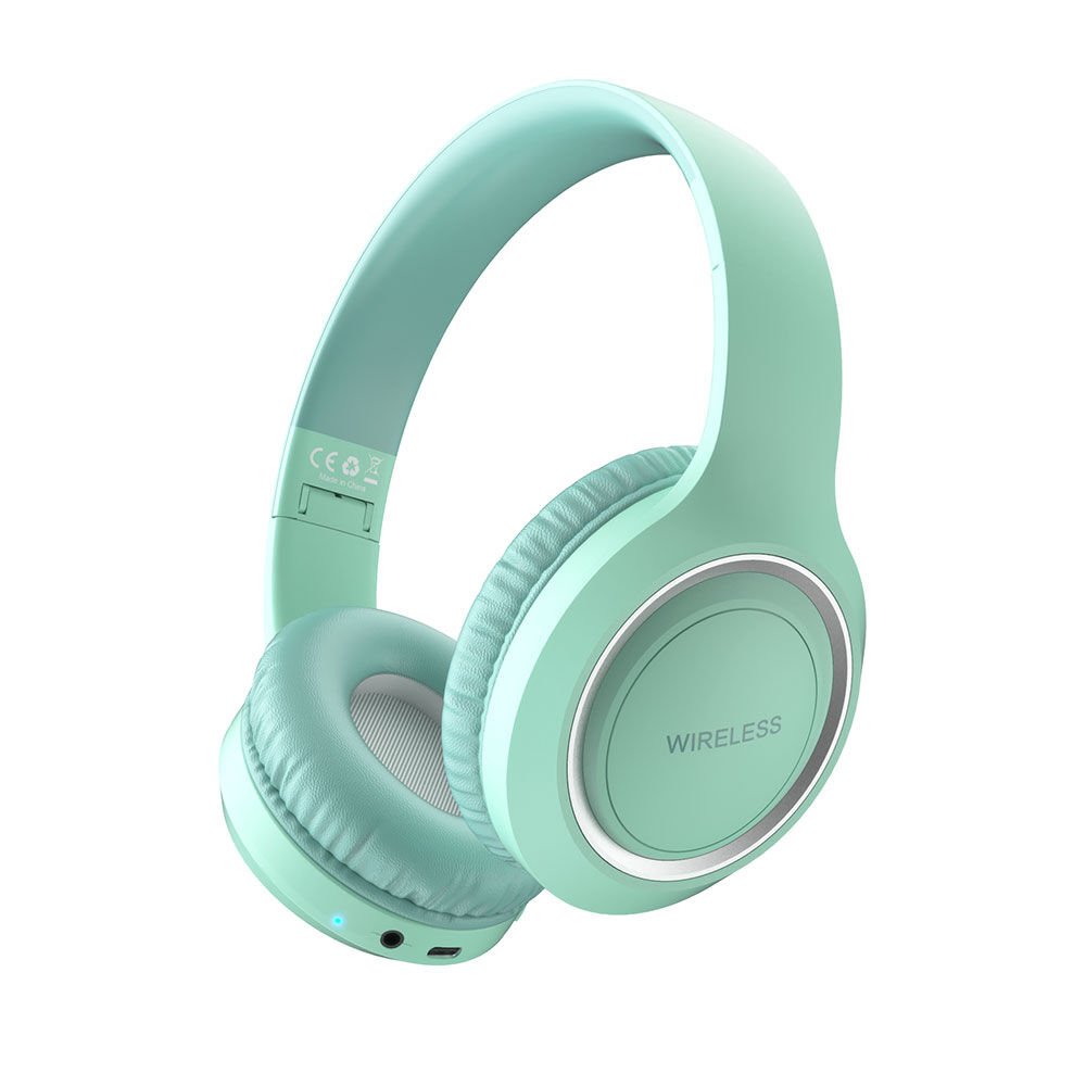 Ayarlanabilir ve Katlanabilir Kulak Üstü Bluetooth Kulaklık (UID-10)  Yeşil