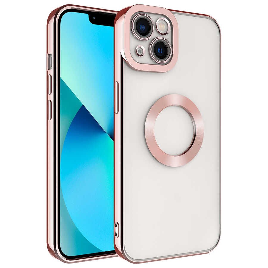 Apple iPhone 14 Plus Kılıf Kamera Korumalı Logo Gösteren HEPTEKİLETİŞİM Omega Kapak