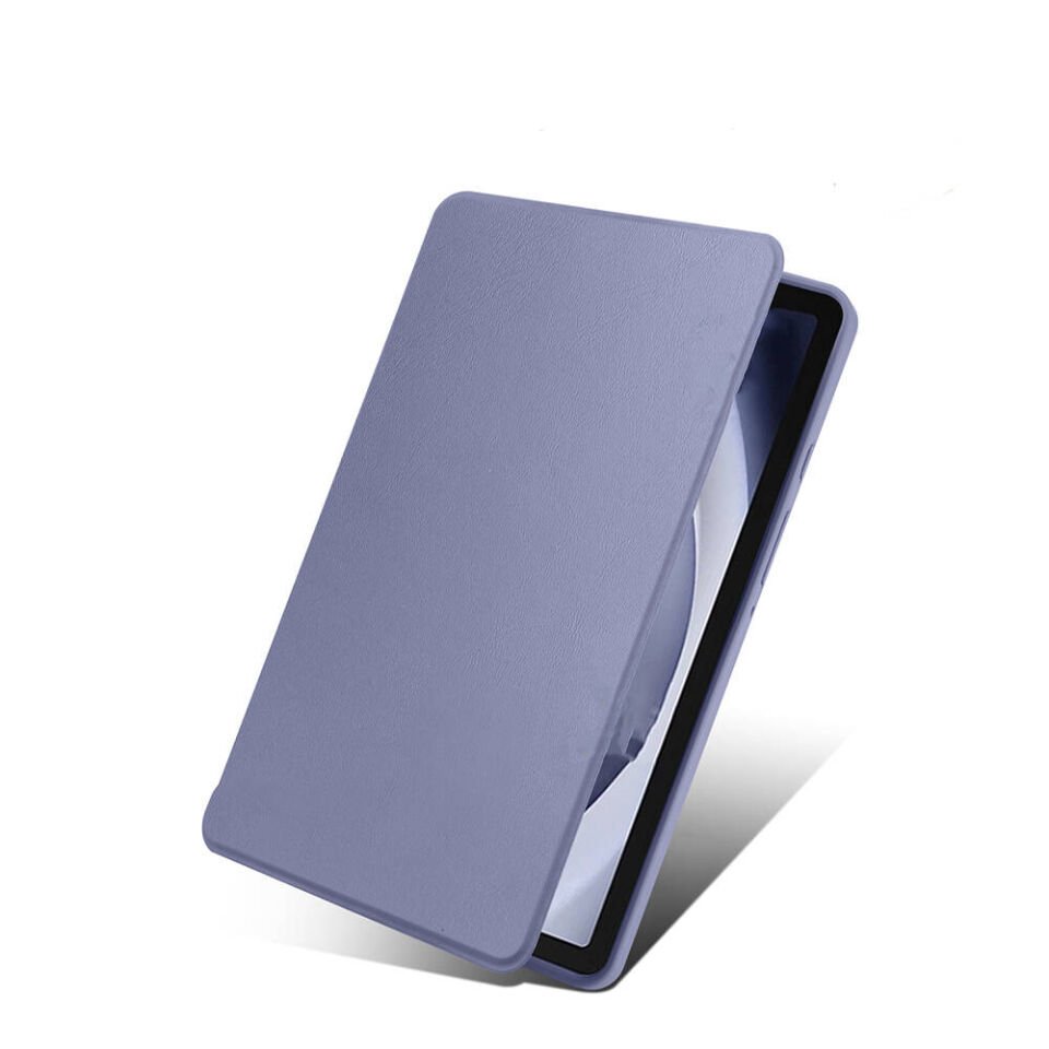 Samsung Galaxy Tab A9 8.7'' inç X110 Kılıf Kalemlikli Standlı Uyku Modlu Akıllı Kapak (TER) Gri