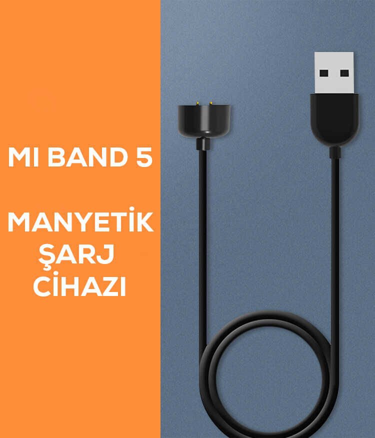 Xiaomi Mi Band 6 HEPTEKİLETİŞİM Usb Şarj Kablosu