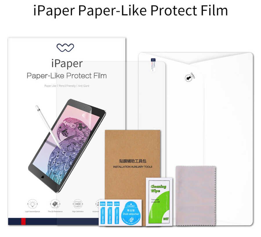 Apple iPad Mini 5 ​Kağıt Hisli Wiwu iPaper Like Tablet Ekran Koruyucu