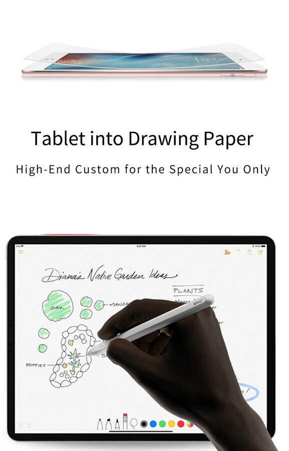 Apple iPad Mini 5 ​Kağıt Hisli Wiwu iPaper Like Tablet Ekran Koruyucu