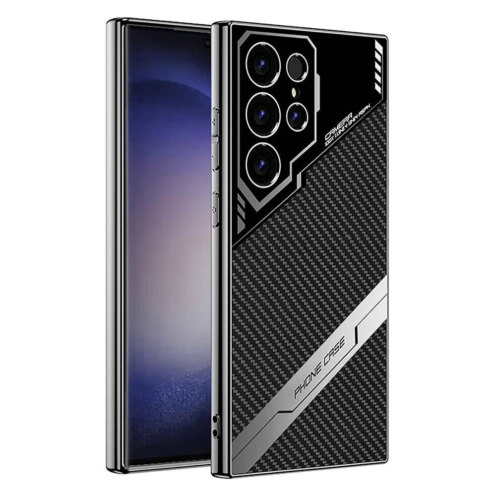 Samsung Galaxy S23 Ultra Kılıf Kamera Korumalı Karbon Tasarım HEPTEKİLETİŞİM Yeni Seri Procase Kapak