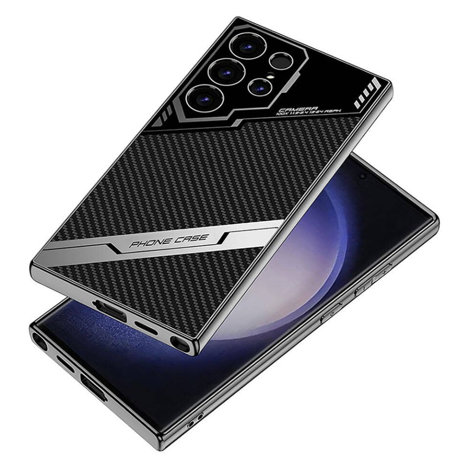 Samsung Galaxy S23 Ultra Kılıf Kamera Korumalı Karbon Tasarım HEPTEKİLETİŞİM Yeni Seri Procase Kapak