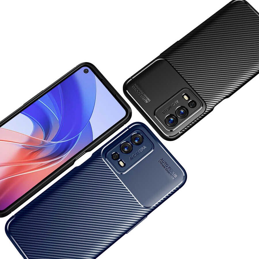 Oppo A55 4G Kılıf HEPTEKİLETİŞİM Negro Silikon Kapak