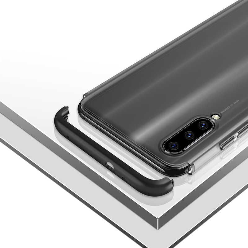 Xiaomi Mi A3 Kılıf Şeffaf Mat Görünümlü Transparan Tasarımlı Kapak (NİLİ) Kırmızı