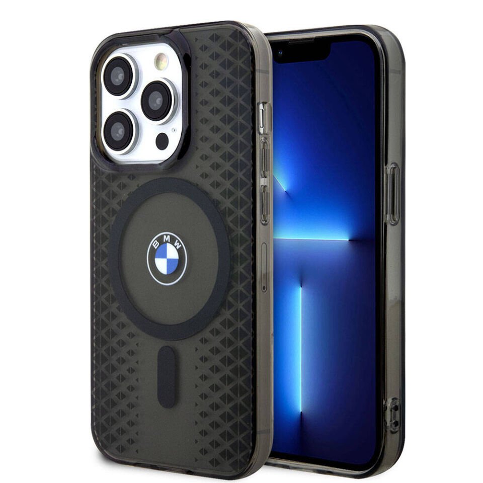 Apple iPhone 15 Pro Max Kılıf BMW Magsafe Şarj Özellikli Transparan IML Signature Orjinal Lisanslı Kapak
