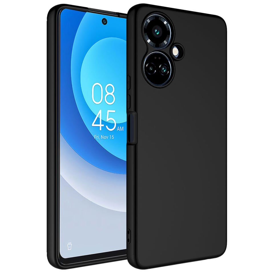 Tecno Spark 9 Pro Kılıf Kadife İç Yüzey Yumuşak Dokulu Kamera Korumalı Kapak (MARA) Siyah