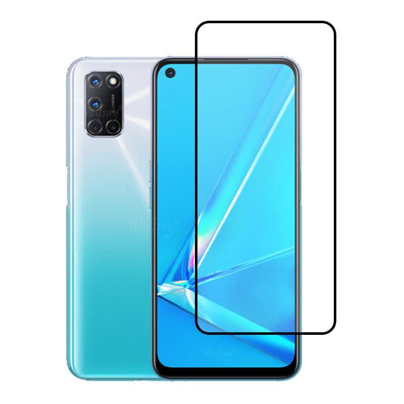 Oppo A92 HEPTEKİLETİŞİM Kenarları Kırılmaya Dayanıklı Cam Ekran Koruyucu