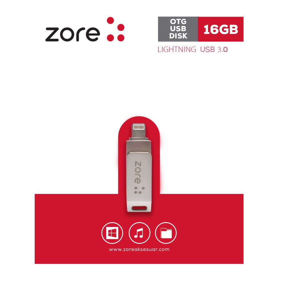 HEPTEKİLETİŞİM 3.0 Lightning Metal OTG 16 GB