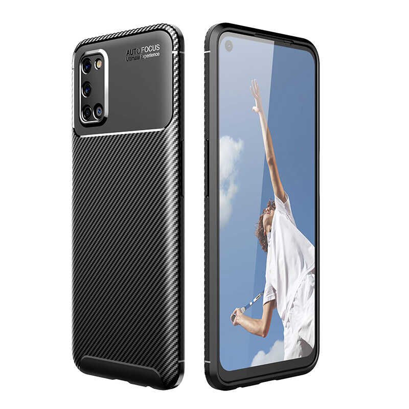 Oppo A52 Kılıf HEPTEKİLETİŞİM Negro Silikon Kapak