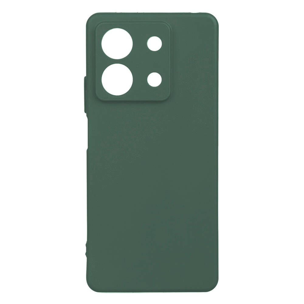 Xiaomi Redmi Note 13 5G Kılıf Kamera Korumalı Esnek Renkli Silikon Kapak (Biye) Haki