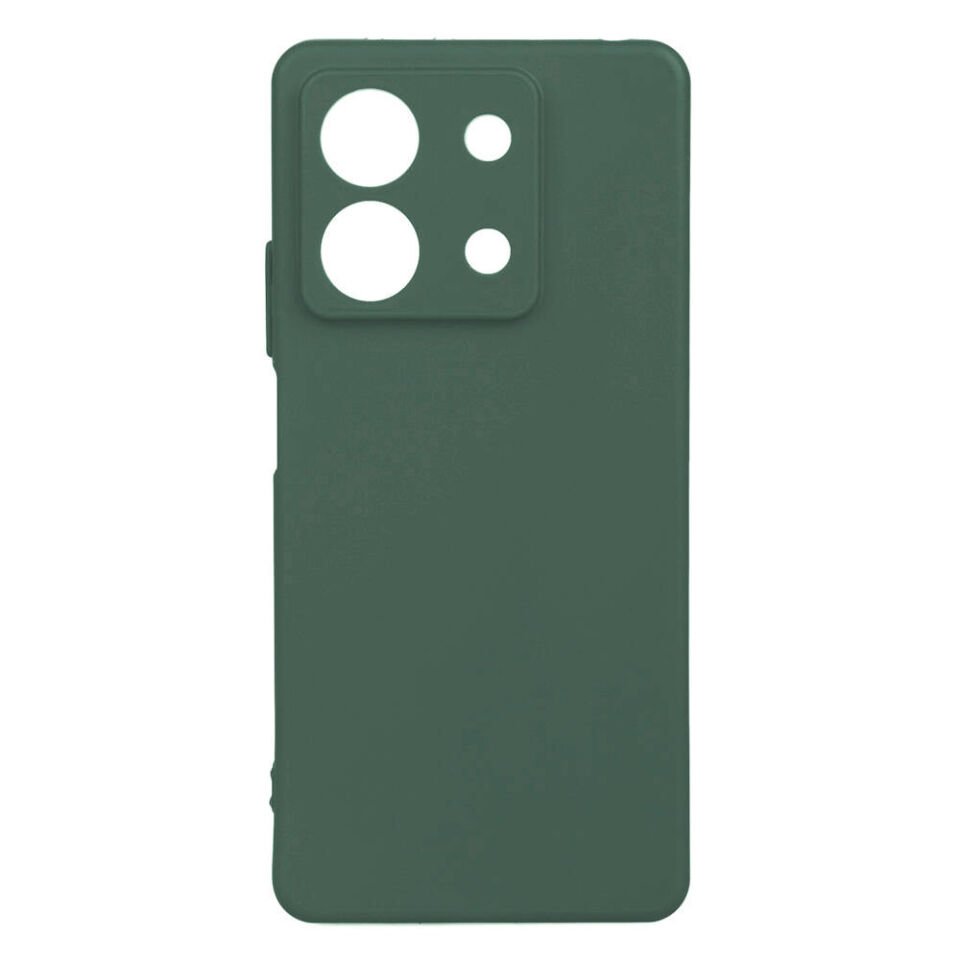 Xiaomi Redmi Note 13 5G Kılıf Kamera Korumalı Esnek Renkli Silikon Kapak (Biye) Haki