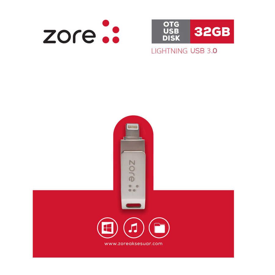 HEPTEKİLETİŞİM 3.0 Lightning Metal OTG 32 GB
