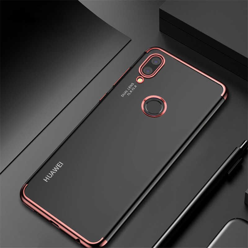 Xiaomi Redmi Note 7 Kılıf HEPTEKİLETİŞİM Dört Köşeli Lazer Silikon Kapak