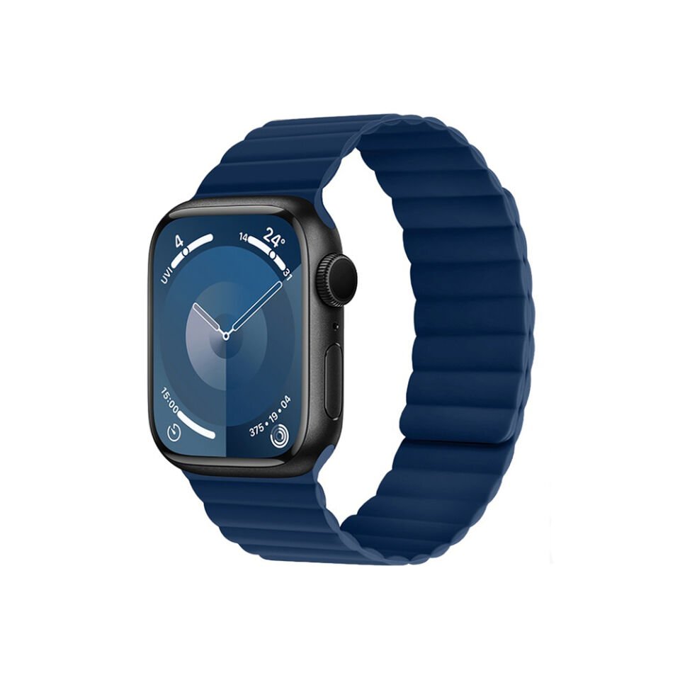 Apple Watch 44mm Kordon Raptic Magnetik Tak Çıkar Silikon Strap Kayış